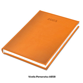 kalendarz książkowy vivella pomarancz