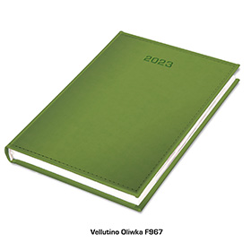 Kalendarz książkowy Vellutino oliwka