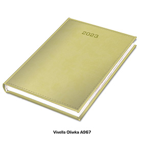 kalendarz książkowy vivella oliwka
